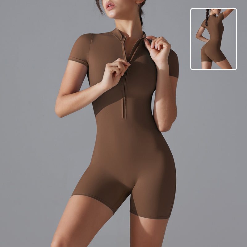 Short-sleeved Shorts Jumpsuit
