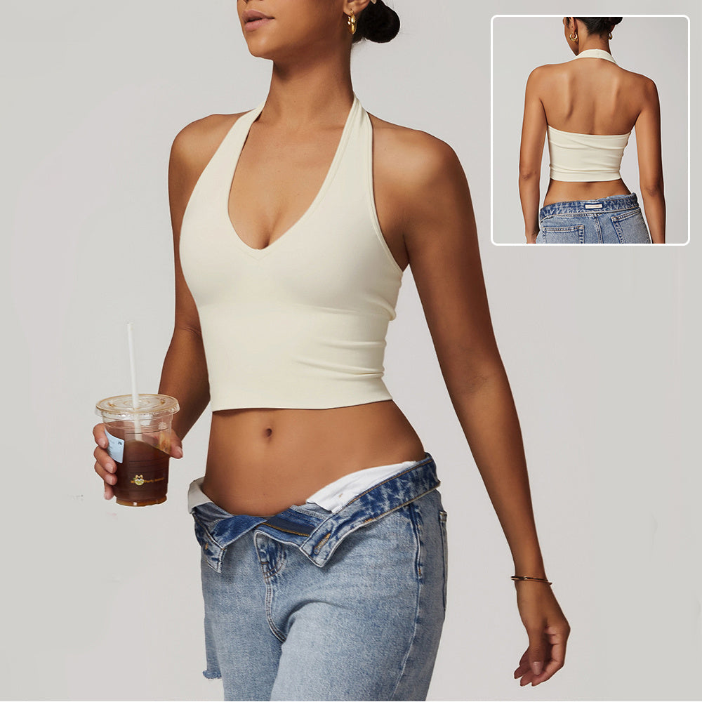 Cropped Top Beauty Back Yoga Bra