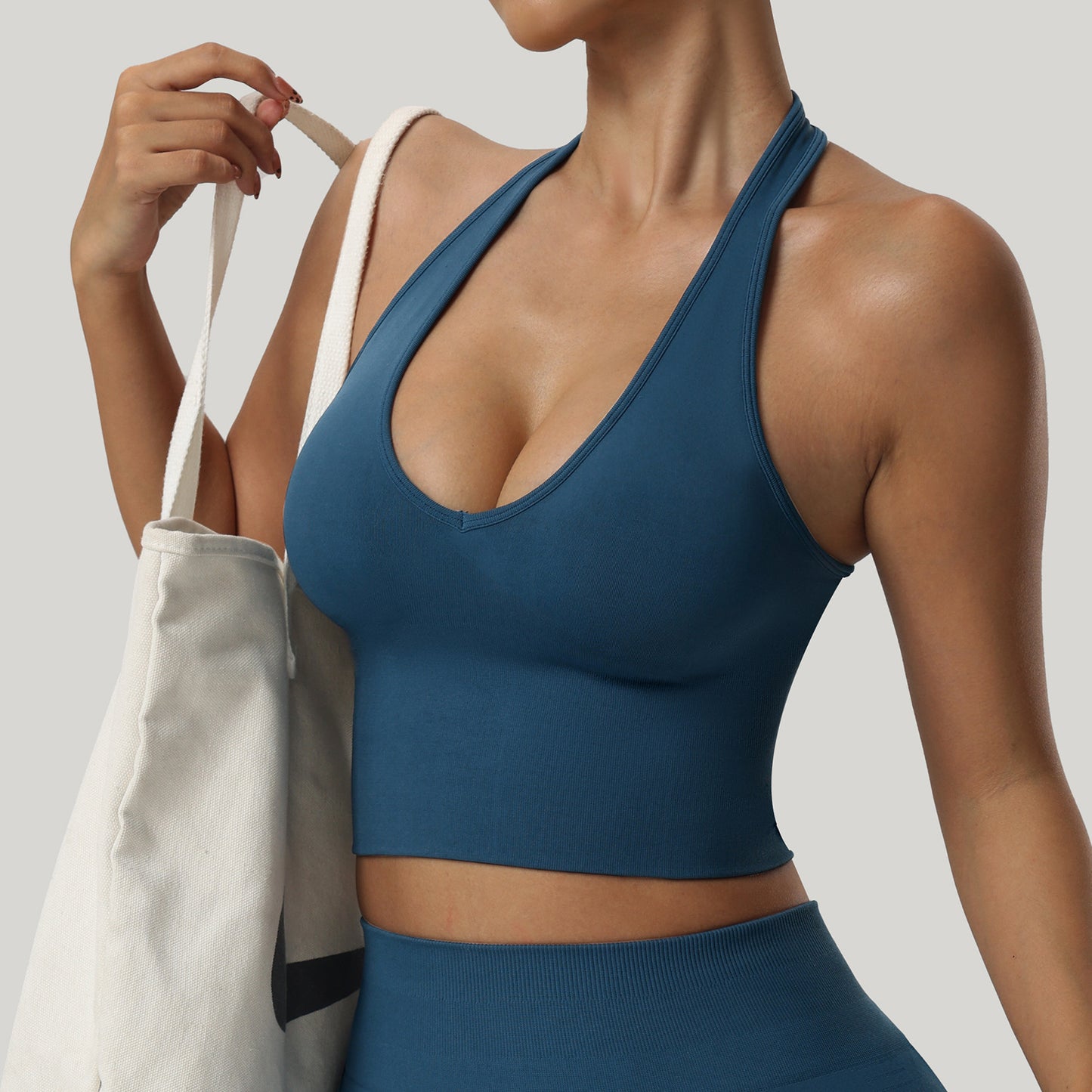 Cropped Top Beauty Back Yoga Bra