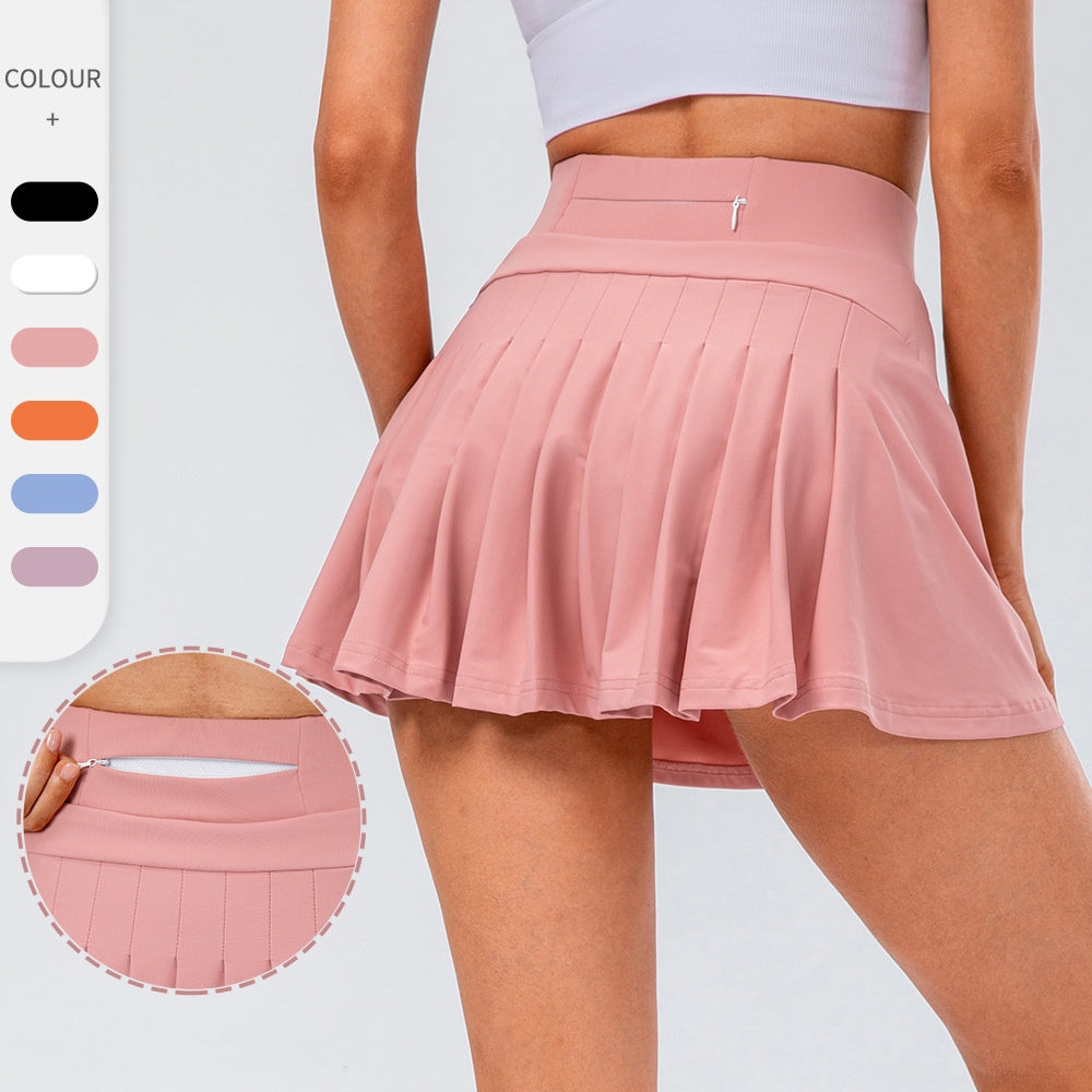 Tennis Skirt With Zipped Pocket