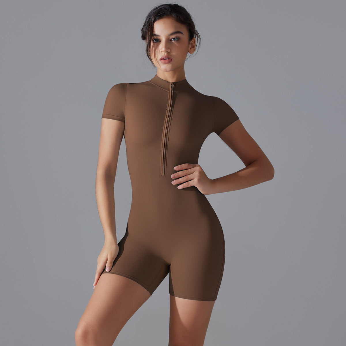 Short-sleeved Shorts Jumpsuit
